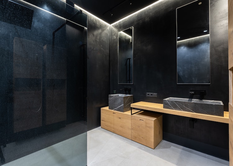 Rivestimento bagno in resina