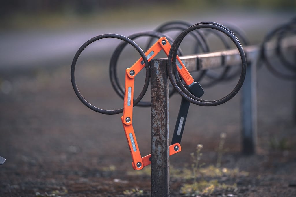 Lucchetto bici pieghevole robusto e compatto in acciaio temprato