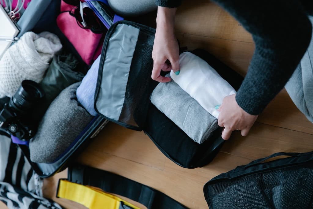 Cubi da imballaggio, Accessori da viaggio, Organizzatori da viaggio da 7  pezzi - Salvaspazio, Set di borse organizer for valigia for oggetti